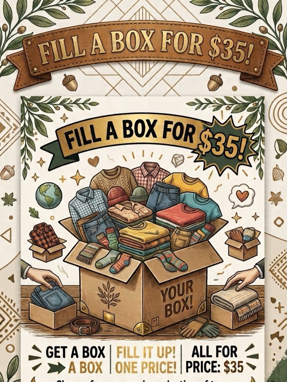 FILL a BOX for $35! 6 pieces- ea after is $5